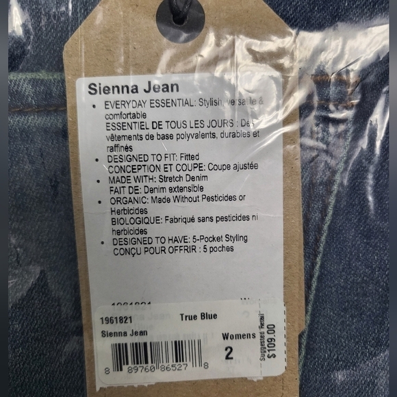 💚HP💚NWT prAna Sienna Jean Mid Rise in True Blue - Picture 7 of 11